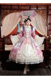 Mademoiselle Pearl Empresses In The Palace Collaboration Consort Hua Blooming Amidst Brocade Deluxe One Piece Set(Reservation/Full Payment Without Shipping)